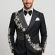 Argentum Sovereign - Silver Crystal Double-Breasted Tuxedo