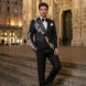Argentum Sovereign - Silver Crystal Double-Breasted Tuxedo