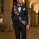 Argentum Sovereign - Silver Crystal Double-Breasted Tuxedo