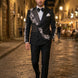 Argentum Sovereign - Silver Crystal Double-Breasted Tuxedo