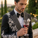 Argentum Sovereign - Silver Crystal Double-Breasted Tuxedo