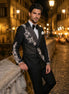 Argentum Sovereign - Silver Crystal Double-Breasted Tuxedo