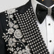 Argentum Sovereign - Silver Crystal Double-Breasted Tuxedo
