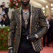 Gilded Pharaoh - Obsidian Gold Imperial Crystal Dinner Jacket - Nevo Suits