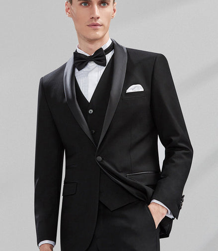 Black Groomsmen Suits - 1