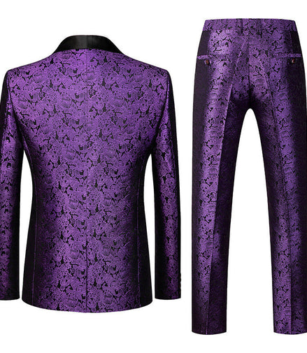 Dark Purple Tuxedo back