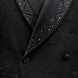 Onyx Prism - Black Diamond Double-Breasted Tuxedo Set - Nevo Suits