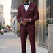 Bordeaux Citadel - Burgundy Essential 3-Piece Suit
