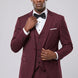 Bordeaux Citadel - Burgundy Essential 3-Piece Suit