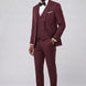 Bordeaux Citadel - Burgundy Essential 3-Piece Suit