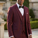 Bordeaux Citadel - Burgundy Essential 3-Piece Suit