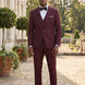 Bordeaux Citadel - Burgundy Essential 3-Piece Suit