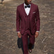 Bordeaux Citadel - Burgundy Essential 3-Piece Suit