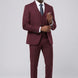 Bordeaux Citadel - Burgundy Essential 3-Piece Suit