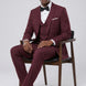 Bordeaux Citadel - Burgundy Essential 3-Piece Suit