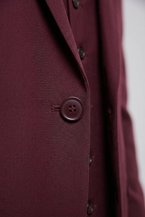 Bordeaux Citadel - Burgundy Essential 3-Piece Suit