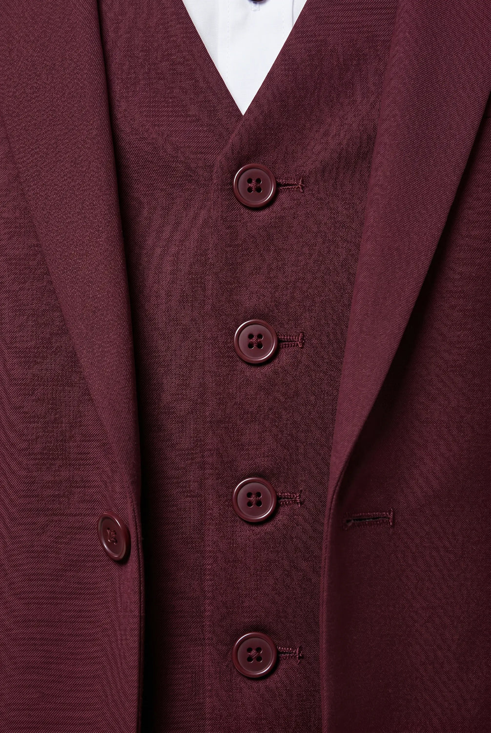 Bordeaux Citadel - Burgundy Essential 3-Piece Suit
