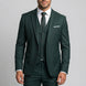 Verdant Citadel - Dark Green Essential 3-Piece Suit