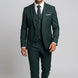 Verdant Citadel - Dark Green Essential 3-Piece Suit