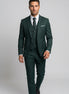 Verdant Citadel - Dark Green Essential 3-Piece Suit