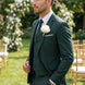 Verdant Citadel - Dark Green Essential 3-Piece Suit