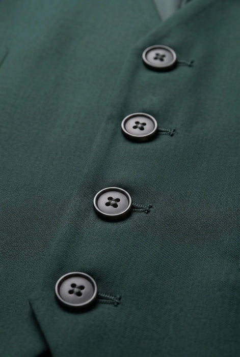 Verdant Citadel - Dark Green Essential 3-Piece Suit