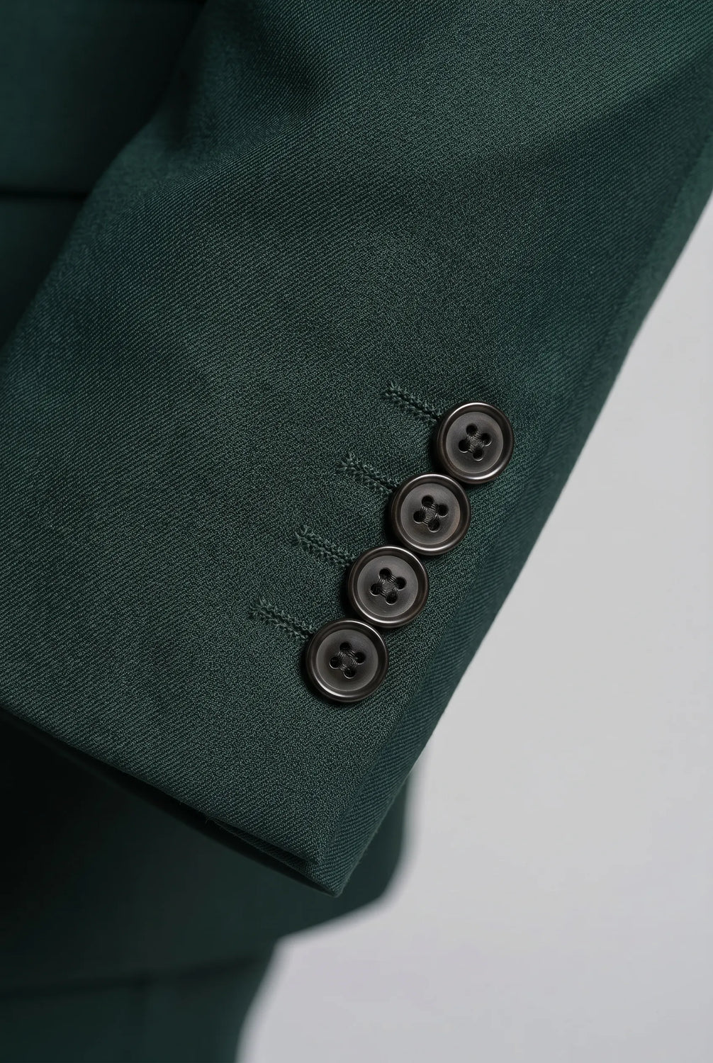 Verdant Citadel - Dark Green Essential 3-Piece Suit