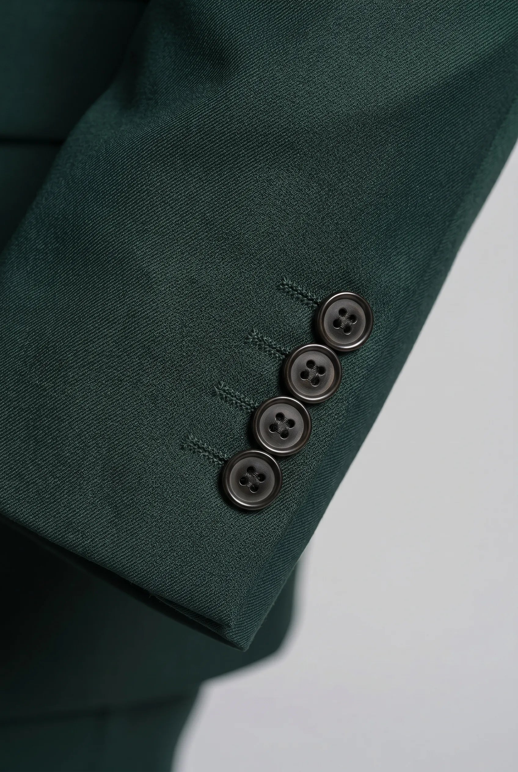 Verdant Citadel - Dark Green Essential 3-Piece Suit