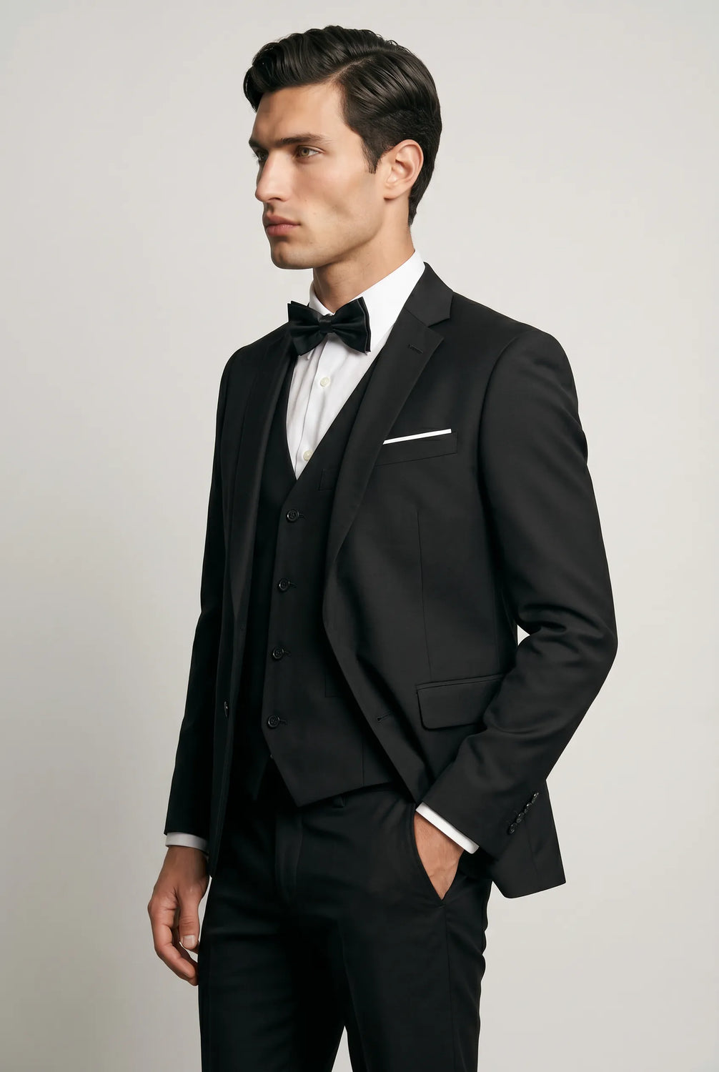 Nero Citadel - Midnight Black Essential 3-Piece Suit