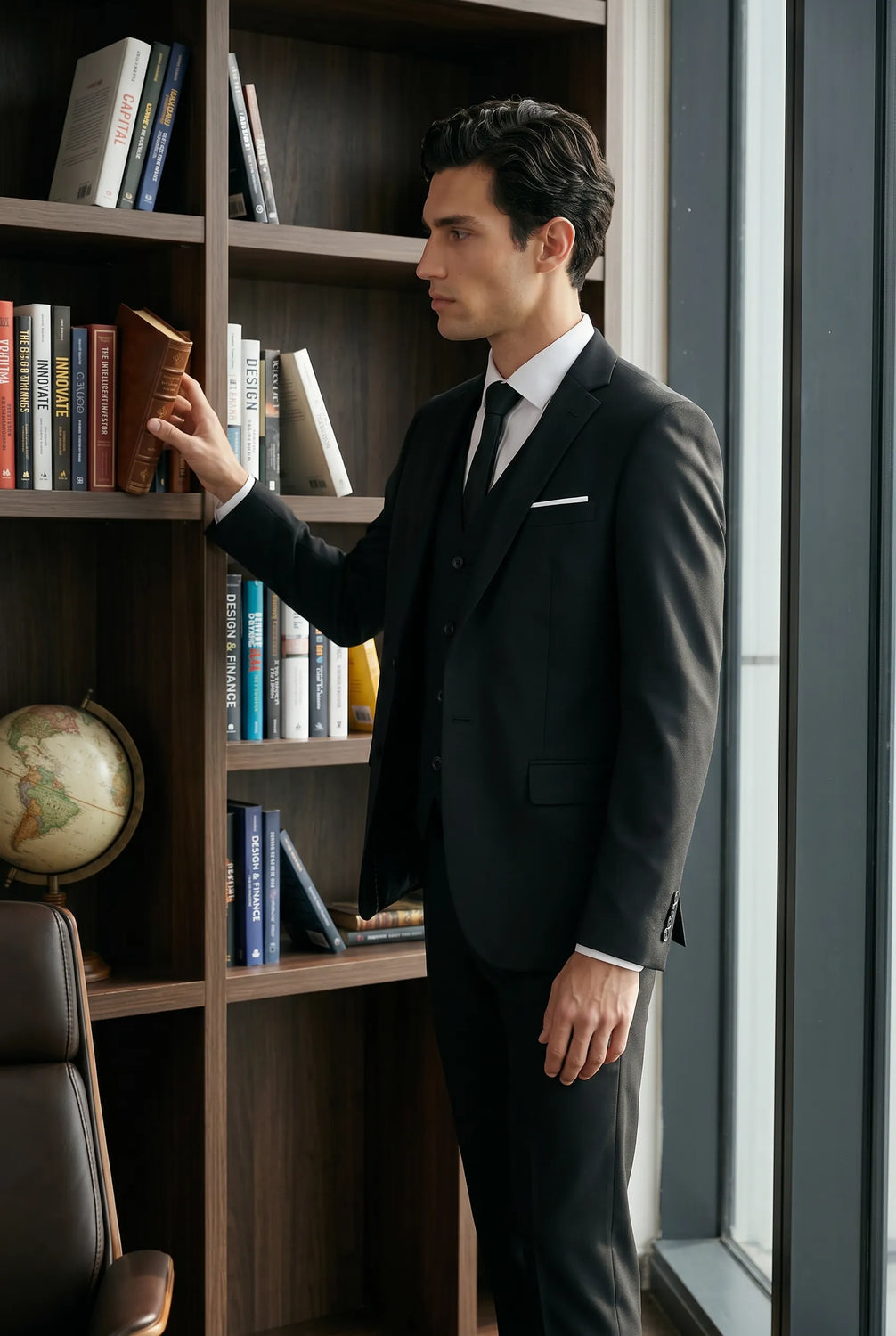 Nero Citadel - Midnight Black Essential 3-Piece Suit