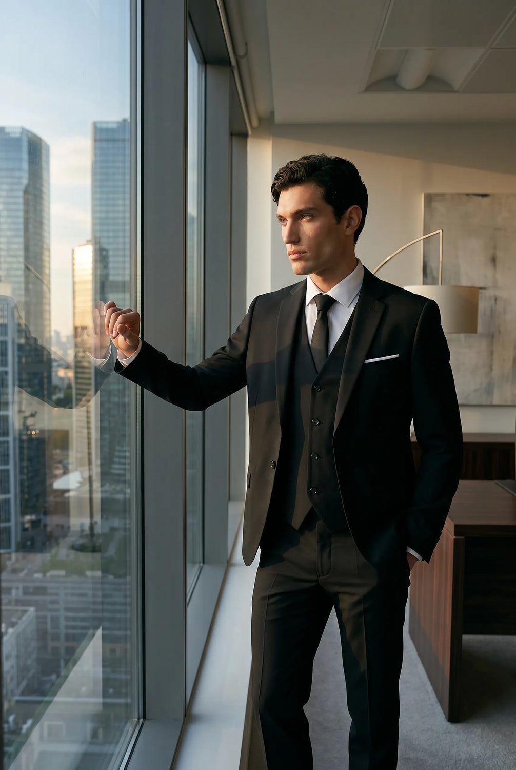 Nero Citadel - Midnight Black Essential 3-Piece Suit