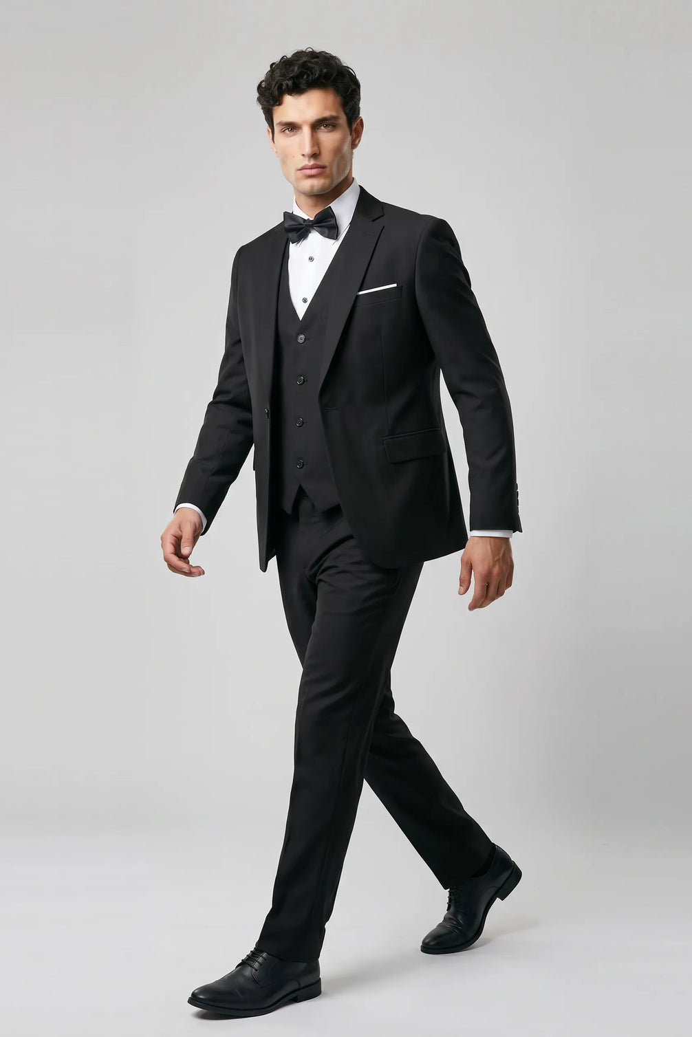 Nero Citadel - Midnight Black Essential 3-Piece Suit