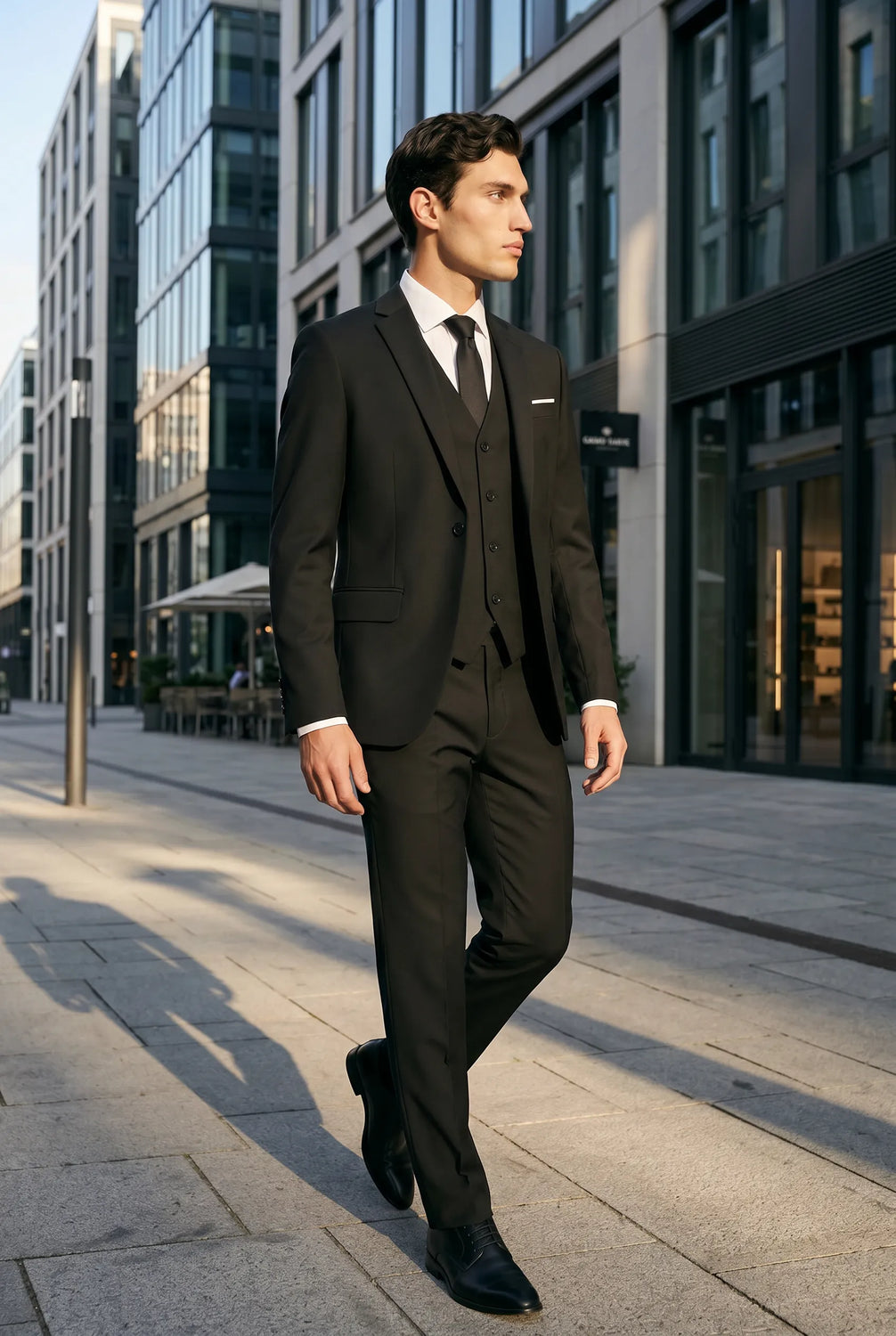 Nero Citadel - Midnight Black Essential 3-Piece Suit