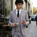 Slate Citadel - Light Grey Essential 3-Piece Suit