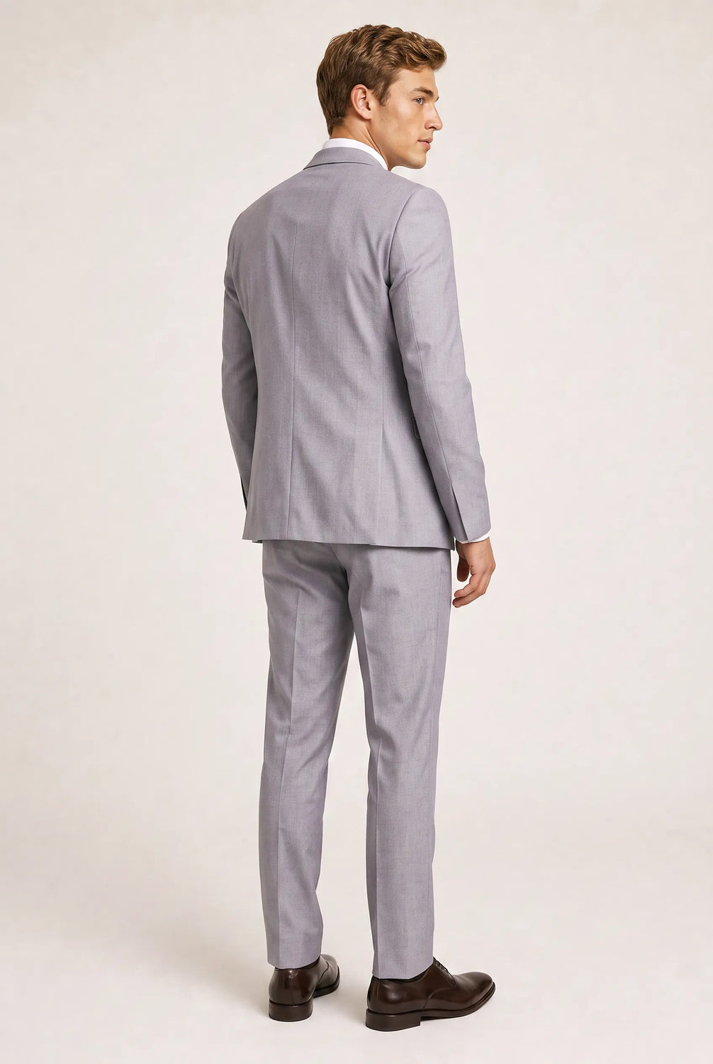 Slate Citadel - Light Grey Essential 3-Piece Suit
