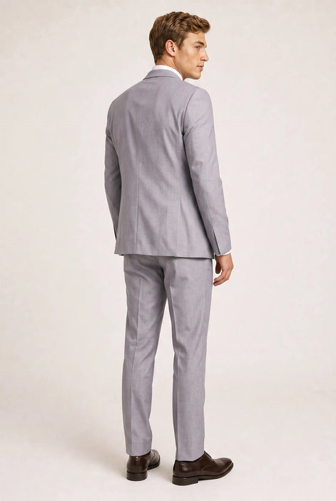 Slate Citadel - Light Grey Essential 3-Piece Suit