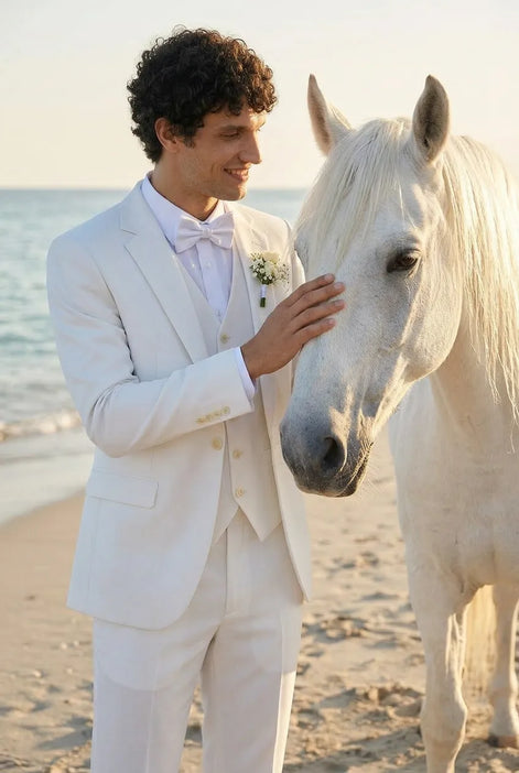 Alba Citadel - Pristine White Essential 3-Piece Suit