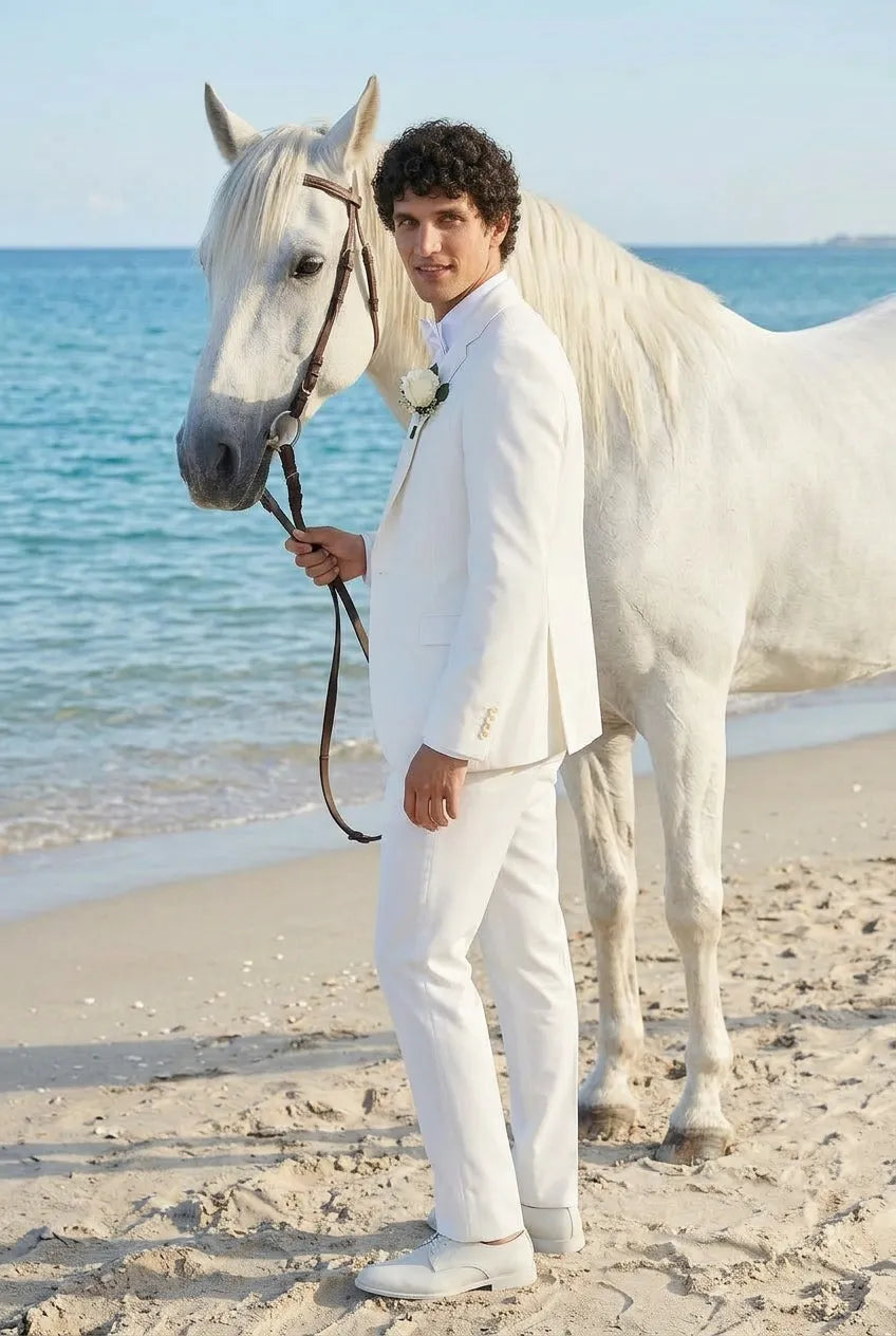 Alba Citadel - Pristine White Essential 3-Piece Suit