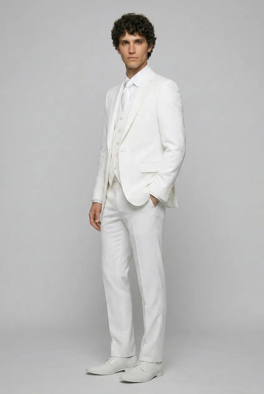 Alba Citadel - Pristine White Essential 3-Piece Suit