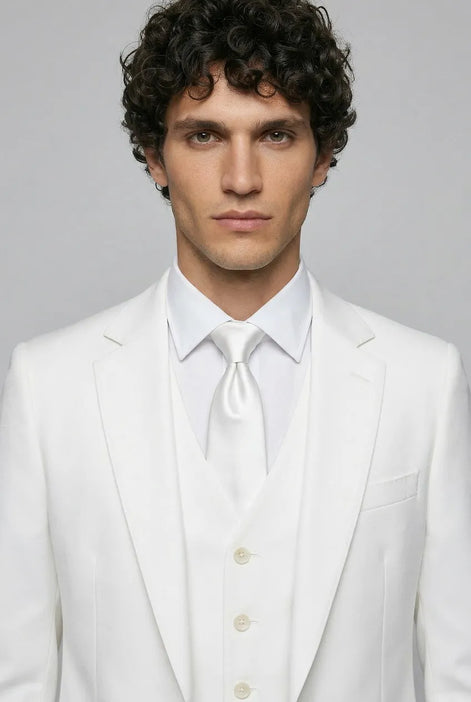 Alba Citadel - Pristine White Essential 3-Piece Suit