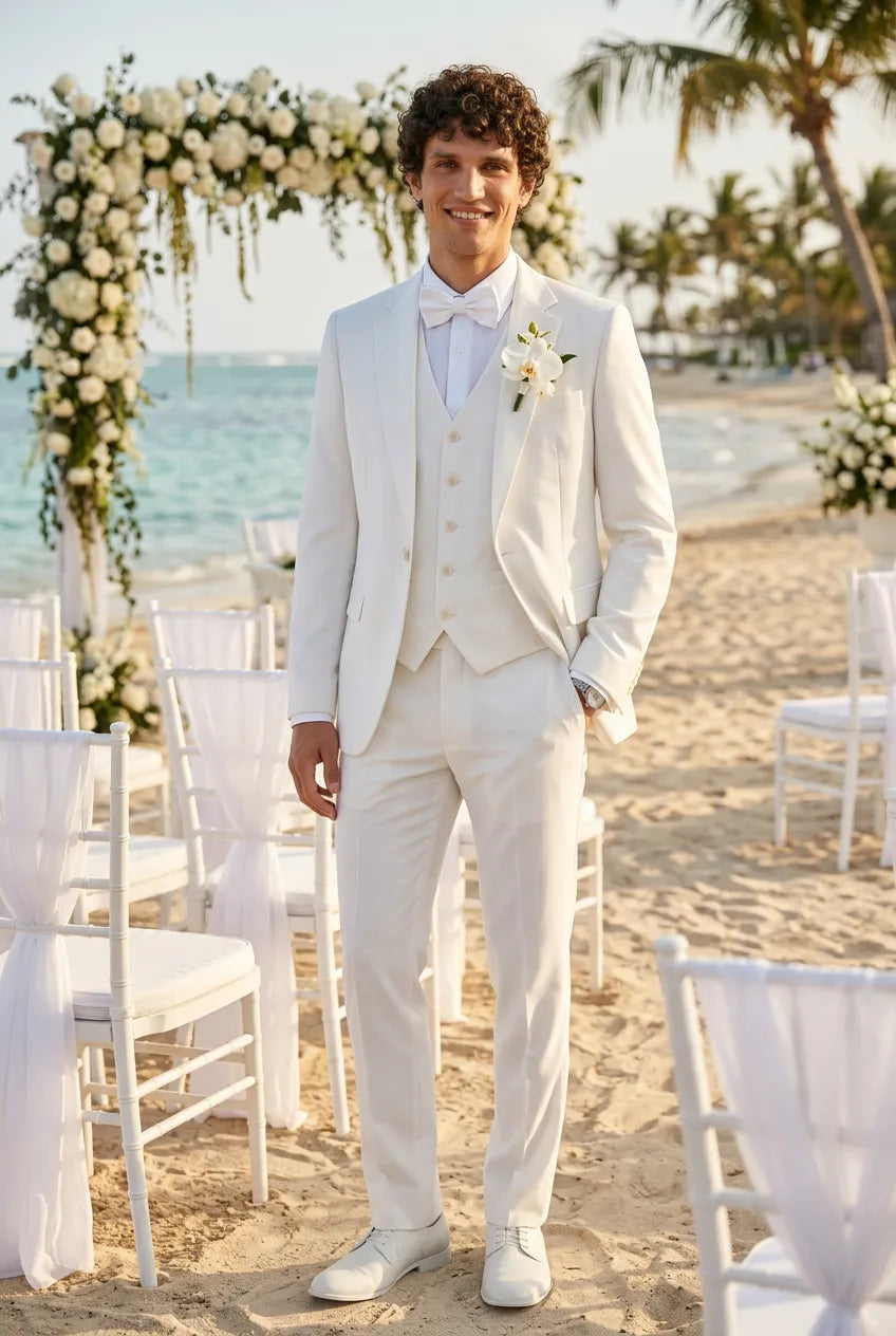 Alba Citadel - Pristine White Essential 3-Piece Suit