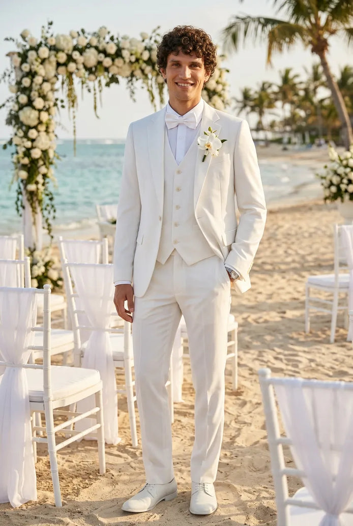 Alba Citadel - Pristine White Essential 3-Piece Suit