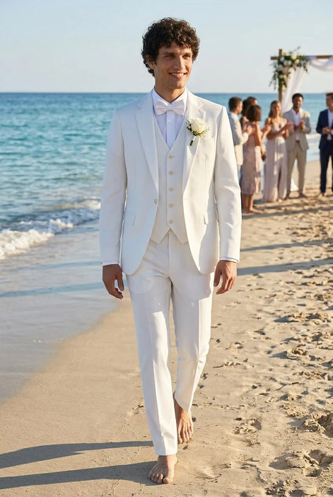 Alba Citadel - Pristine White Essential 3-Piece Suit