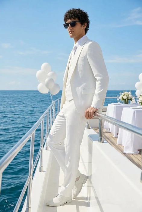 Alba Citadel - Pristine White Essential 3-Piece Suit