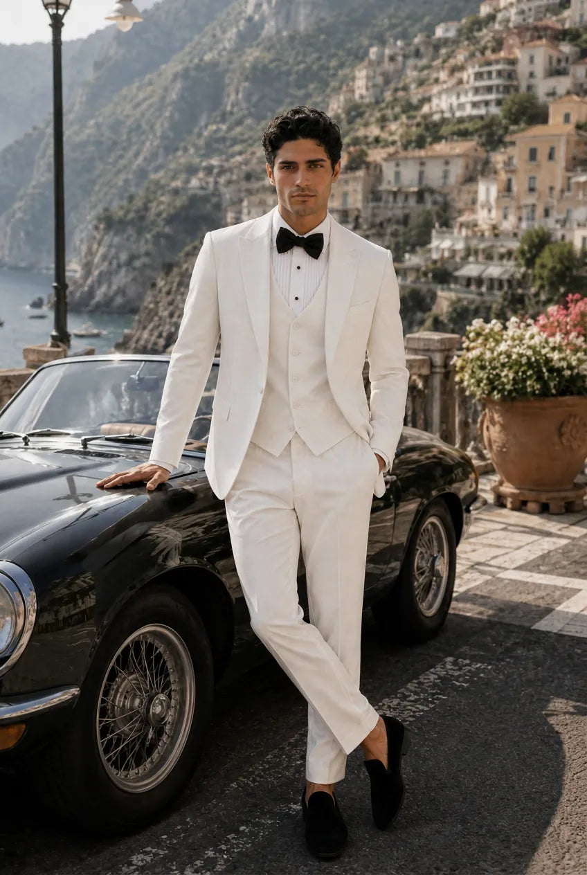 Alba Citadel - Pristine White Essential 3-Piece Suit