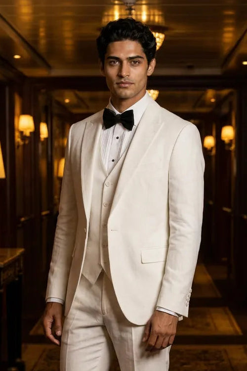 Alba Citadel - Pristine White Essential 3-Piece Suit