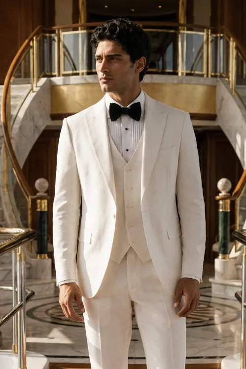 Alba Citadel - Pristine White Essential 3-Piece Suit