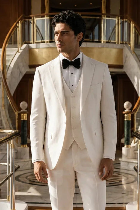 Alba Citadel - Pristine White Essential 3-Piece Suit