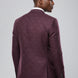 Garnet Mosaic - Burgundy Textured 3-Piece Suit - Nevo Suits