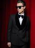 Men's Notched Lapel Sequin Smoking Suit 2-piece Set